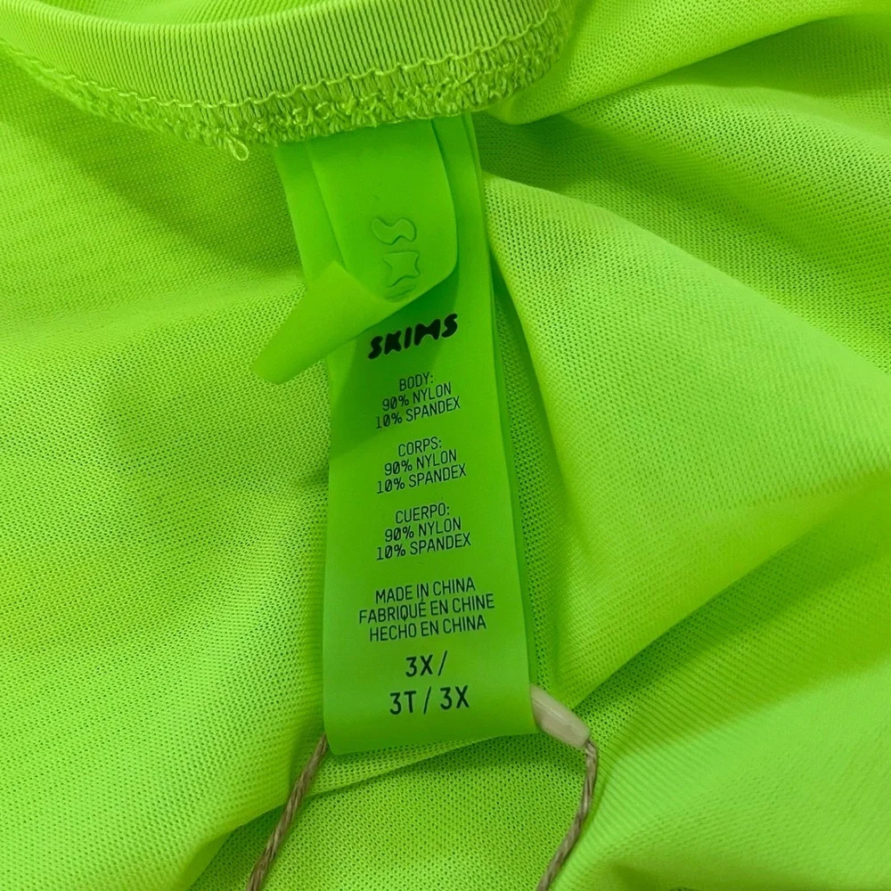 Skims Mesh Cover Up Sarong Skirt Beachwear Neon Green Size 3X